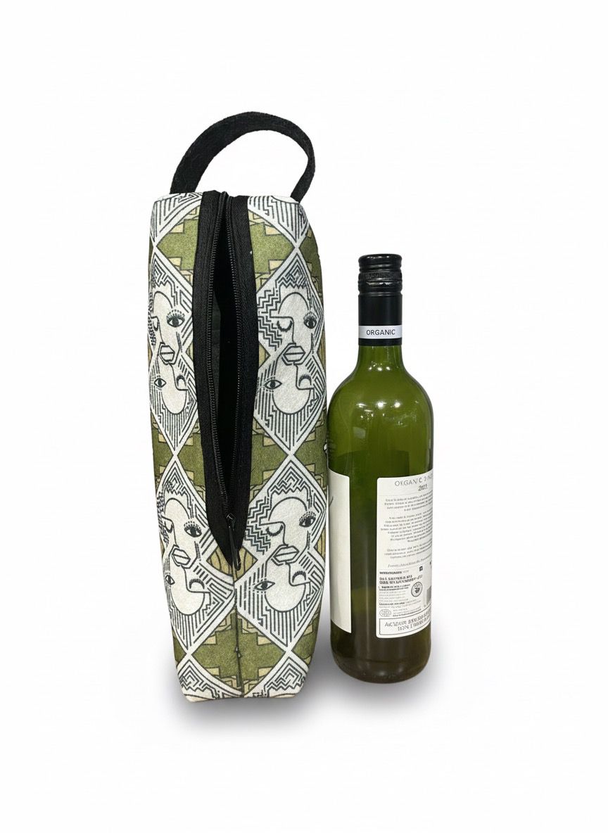 Africa Face Champagne Bag